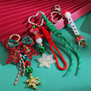 Christmas atmosphere keychain pendant woven lanyard