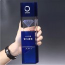 Diamond Square Pillar Crystal Trophy