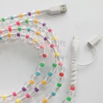 One to two colored bead charging cable