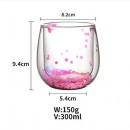 Romantic Cherry Blossom Double Glass