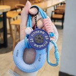 握力器+啞鈴片解壓鑰匙扣掛件