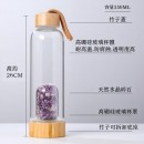 Natural Crystal Crushed Stone Health Glass With Bamboo Lid