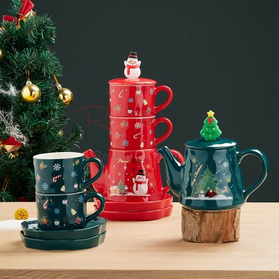 Christmas Ceramic Cup Set