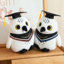 Graduation puppy plush toy
