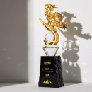 Creative Year of the Dragon Glass Crystal Trophy