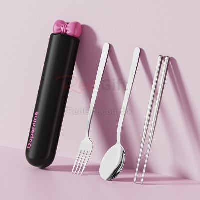 多巴胺蝴蝶结304不锈钢便携套装 多巴胺蝴蝶结304不锈钢便携套装