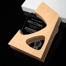 Solid Wood Crystal Award