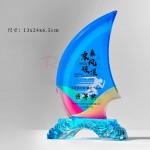 帆船水晶獎座 帆船水晶獎座