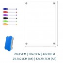 亞克力2mm手寫磁吸留言板冰箱貼