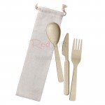 Wheat Straw Utensils In Bag