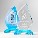 帆船水晶獎座