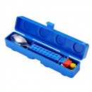Silicone building block handle, stainless steel knife fork spoon three piece set
