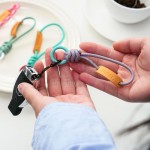 牛皮掛繩鑰匙扣