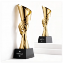 創意金屬水晶獎座