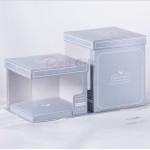 Fully transparent cake packaging box