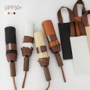 Portable Color-Blocking Plastic Automatic Umbrella