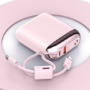 迷你行動電源快充自帶掛線