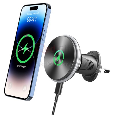 15W磁吸無線充電汽車手機架