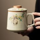 陶瓷可过滤泡茶杯