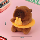 卡皮巴拉毛絨玩偶鑰匙扣