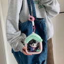 Plush small house transparent doll bag storage bag Plush small house transparent doll bag storage bag