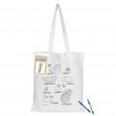 Colouring White Calico Bag No Gusset