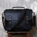 復古真皮公事電腦包