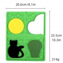 可拆卸拼圖矽膠餐墊