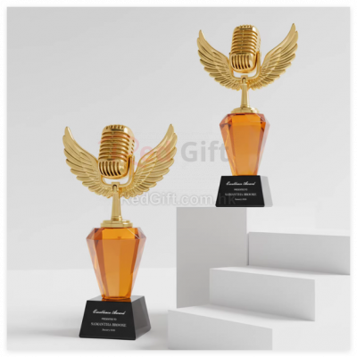 創意金屬話筒獎杯