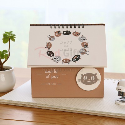 House Shape Desktop Calendar