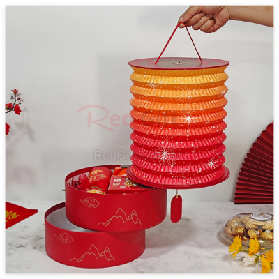 手提灯笼圆形礼盒