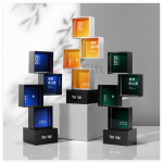 創意科技方形金屬水晶獎杯