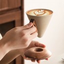 Stoneware Funnel Coffee Cup