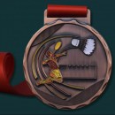 Badminton Metal Medal