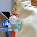 招财猫钥匙扣