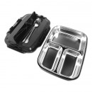 3-Compartment Stainless Steel Lunch Box (with Cutlery)