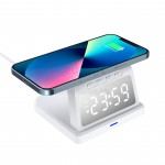 無線充電器三合一檯燈時鐘