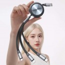 超薄三合一伸縮充電線