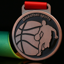 Basketball Metal Medal