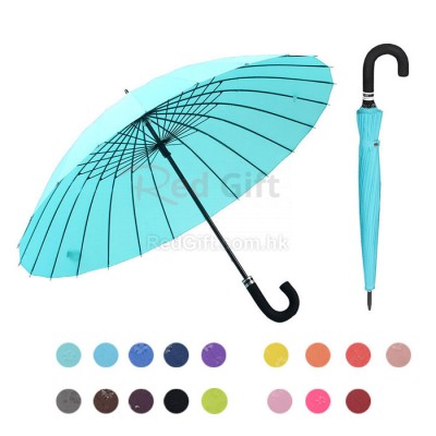 Water Activated Color Changing Flower Print Straight Umbrella