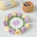 Woven flower cup mat