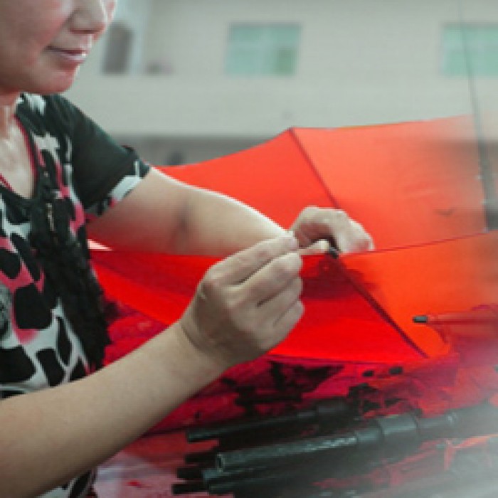 廣告傘製作過程