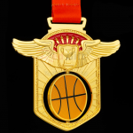 籃球鏤空旋轉獎牌