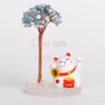 招財貓水晶樹