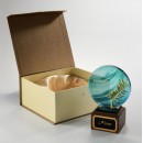 Solid Wood Crystal Trophy