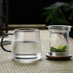 玻璃茶水分離泡茶杯 玻璃茶水分離泡茶杯