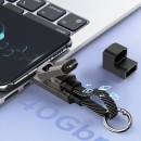 数显四合一快充数据线钥匙扣