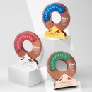 實木水晶獎座 實木水晶獎座