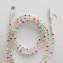 One to two colored bead charging cable