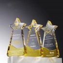 五角星水晶獎座